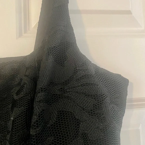 City Chic Black Jackie Lace Dress Size S 16 - Picture 6 of 8